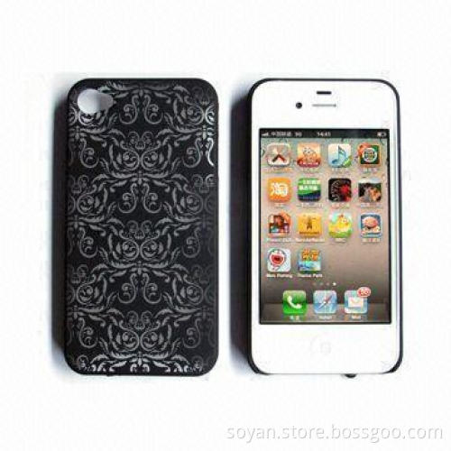 Hard Plastic Cases for iPhone 4G with Laser Engrave Image, Available in Different Colors